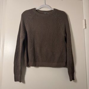 American Eagle Outfitters Taupe Knit Sweater